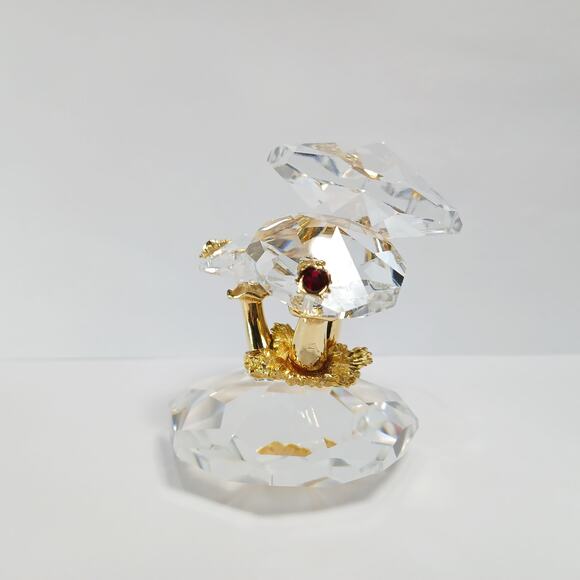 Swarovski 32% Full Lead Crystal Strass Collection Mushrooms & Ladybugs Orig Box - Picture 7 of 11